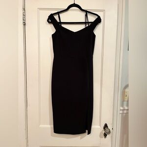 Express Black Strapless Dress